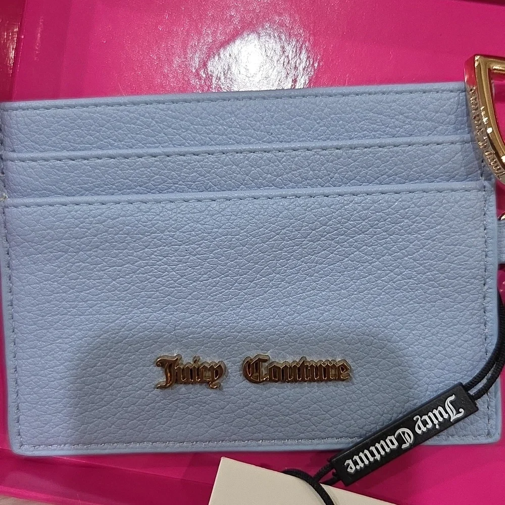 💙▪️Juicy Couture ▪️UK EXCLUSIVE Blue Card Holder and Star Keychain Set